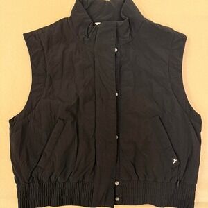 black puffer vest